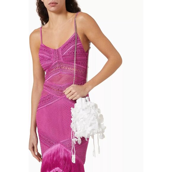 PatBO x REVOLVE x Nannacay Alyssa Bag in White New Womens Clutch Evening - Picture 11 of 12